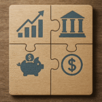 diversificação de investimentos quebra-cabeça